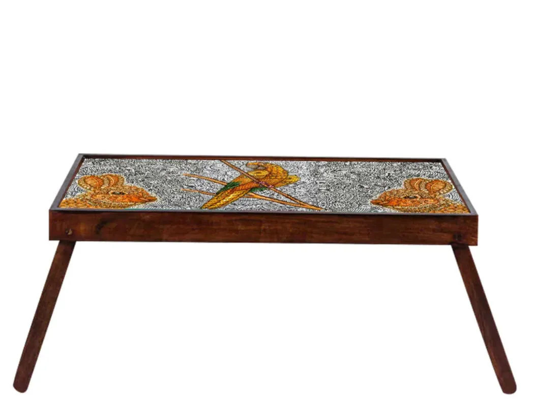 Doodle Art Laptop Table in Multicolour