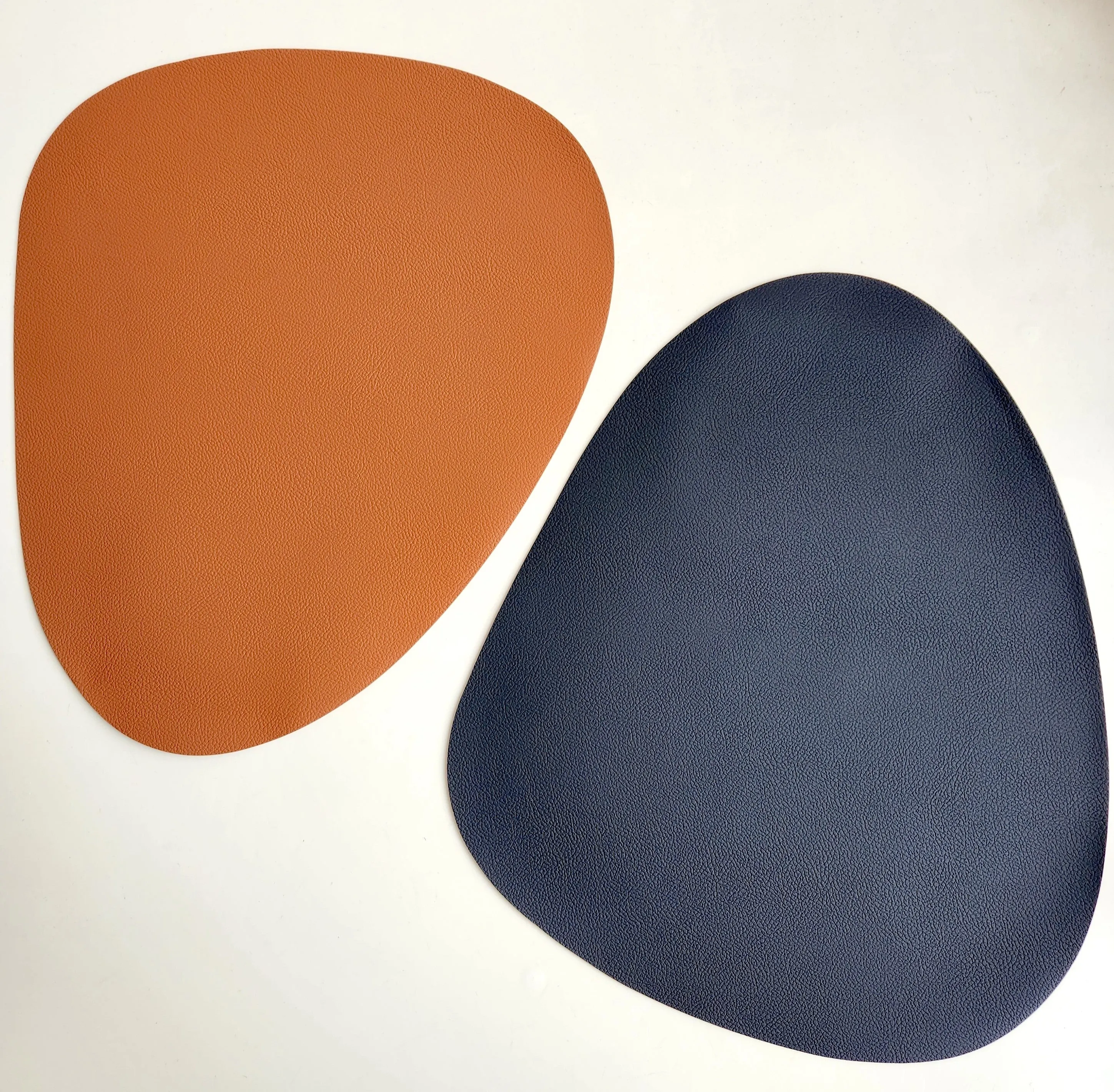 Double sided Table Placemats, Pastel Shape, Waterproof, Heat Resistant, PU Leather
