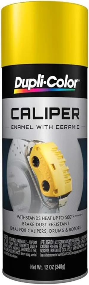 Dupli-Color (BCP101-6 PK) Yellow Brake Caliper Paint - 12 oz. Aerosol, (Case of 6)