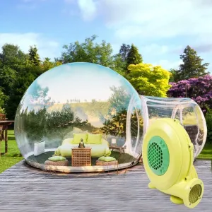DYRABREST 10FT Bubble Inflatable Tent, 3M PVC Commercial Inflatable Bubble House, Clear Dome Camping Bubble Tent with Air Pump for Indoor/Outdoor Family Backyard Camping Festivals
