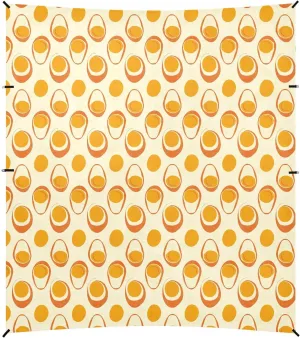 Eggs Yellow Foldable Beach Canopy UPF50  Protection Waterproof Large Sun Shade with Sandbags and Shovel for Backyard and Camping