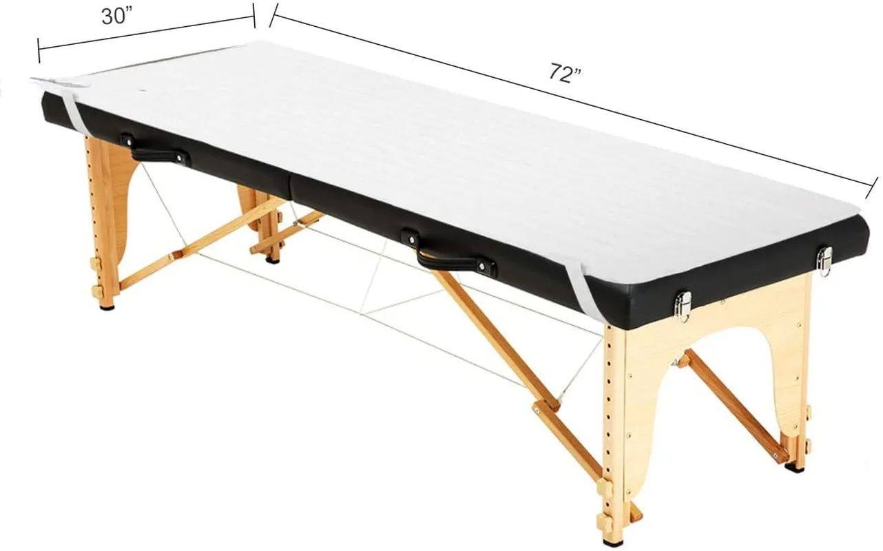 Electric Massage Table Warmer, Polyester Spa Table Heating Pad with 3 Heat Settings & Auto Overheating Protection, Machine Washable Heated Bed Toppe, Ideal for Home Spa