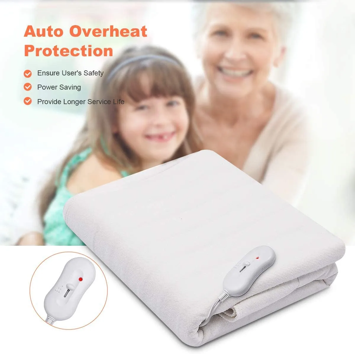 Electric Massage Table Warmer, Polyester Spa Table Heating Pad with 3 Heat Settings & Auto Overheating Protection, Machine Washable Heated Bed Toppe, Ideal for Home Spa