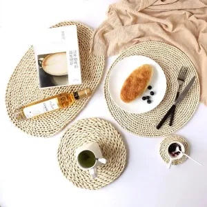 Elegant Bamboo Table Mat Set