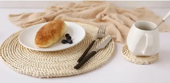 Elegant Bamboo Table Mat Set