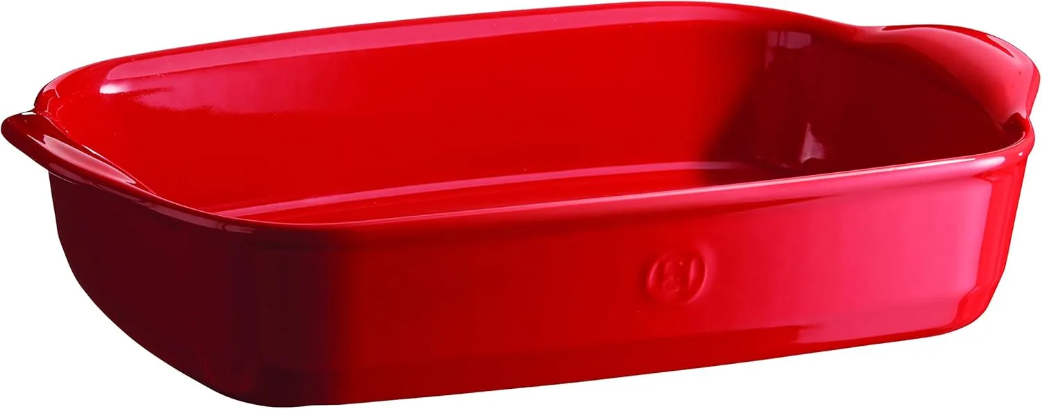 Emile Henry 14" x 9" Medium Rectangular Baking Dish - Ultime | Burgundy