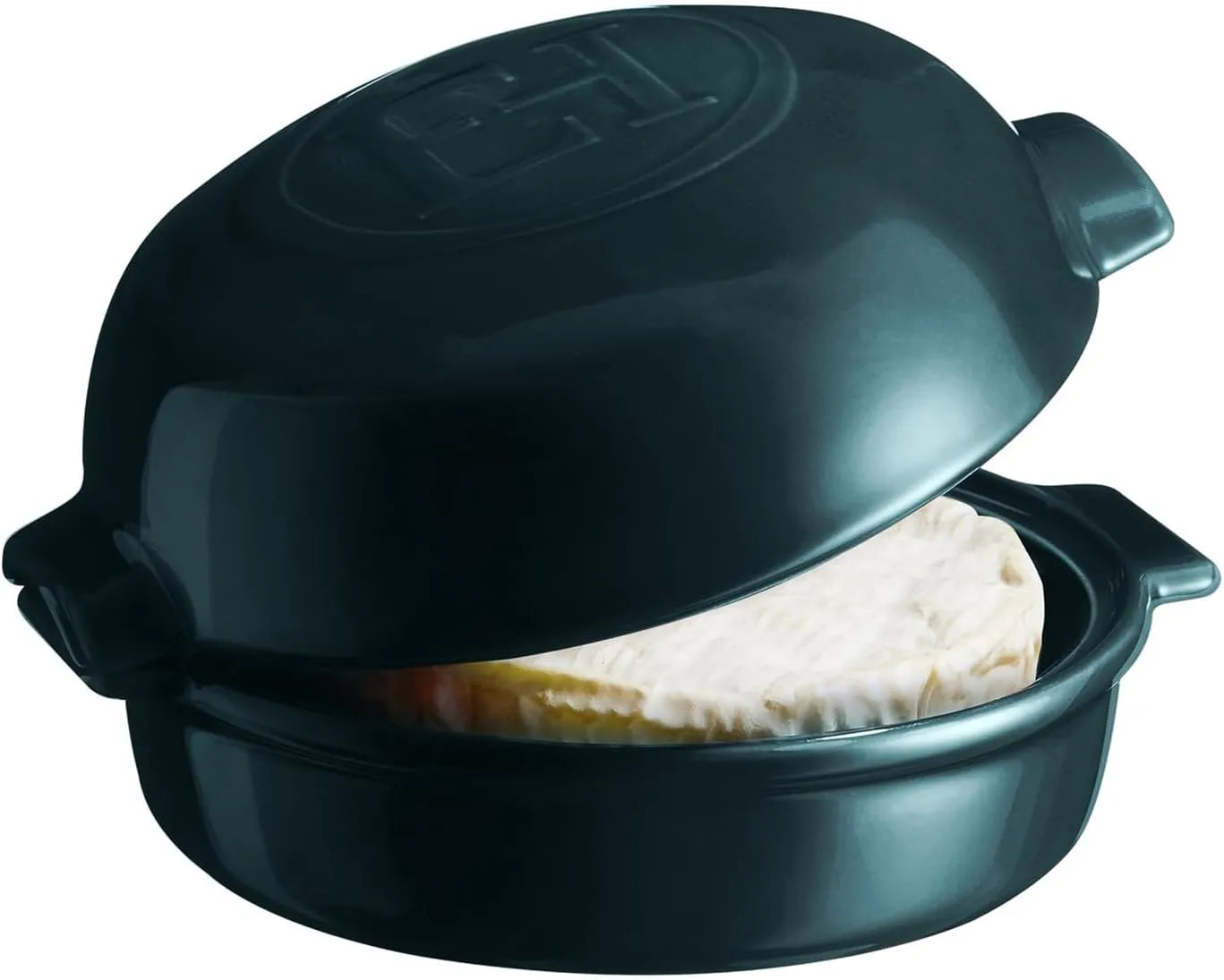 Emile Henry Cheese Baker, 7.7 x 6.9 x 3.9, Ocean Blue