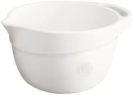 Emile Henry, Flour 3.7 quart Medium Mixing Bowl, 10.6 x 8.7 x 5.7in
