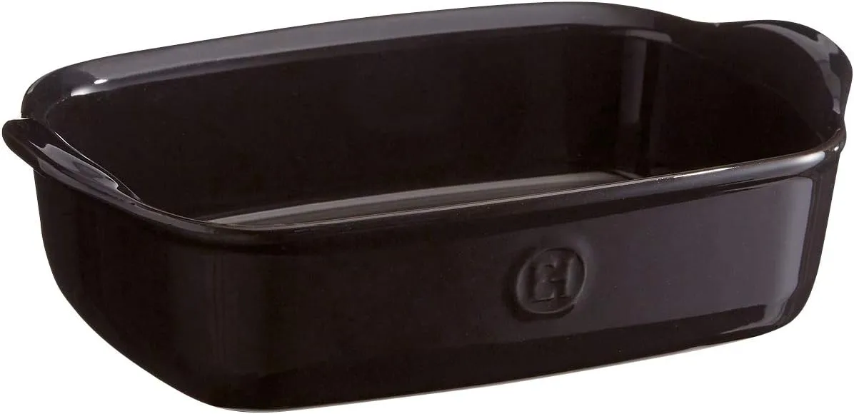Emile Henry France Ovenware Ultime Rectangular Baking Dish, 8.7 x 5, Charcoal
