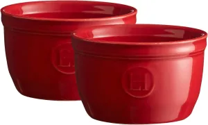 Emile Henry Made in France 5 oz Ramekin (Set of 2), 3.5" by 2", Burgundy Red
