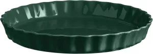 Emile Henry Made in France Ceramic Round Tart Dish 11.6" x 1.6"- 1.3 Qt |Cedar