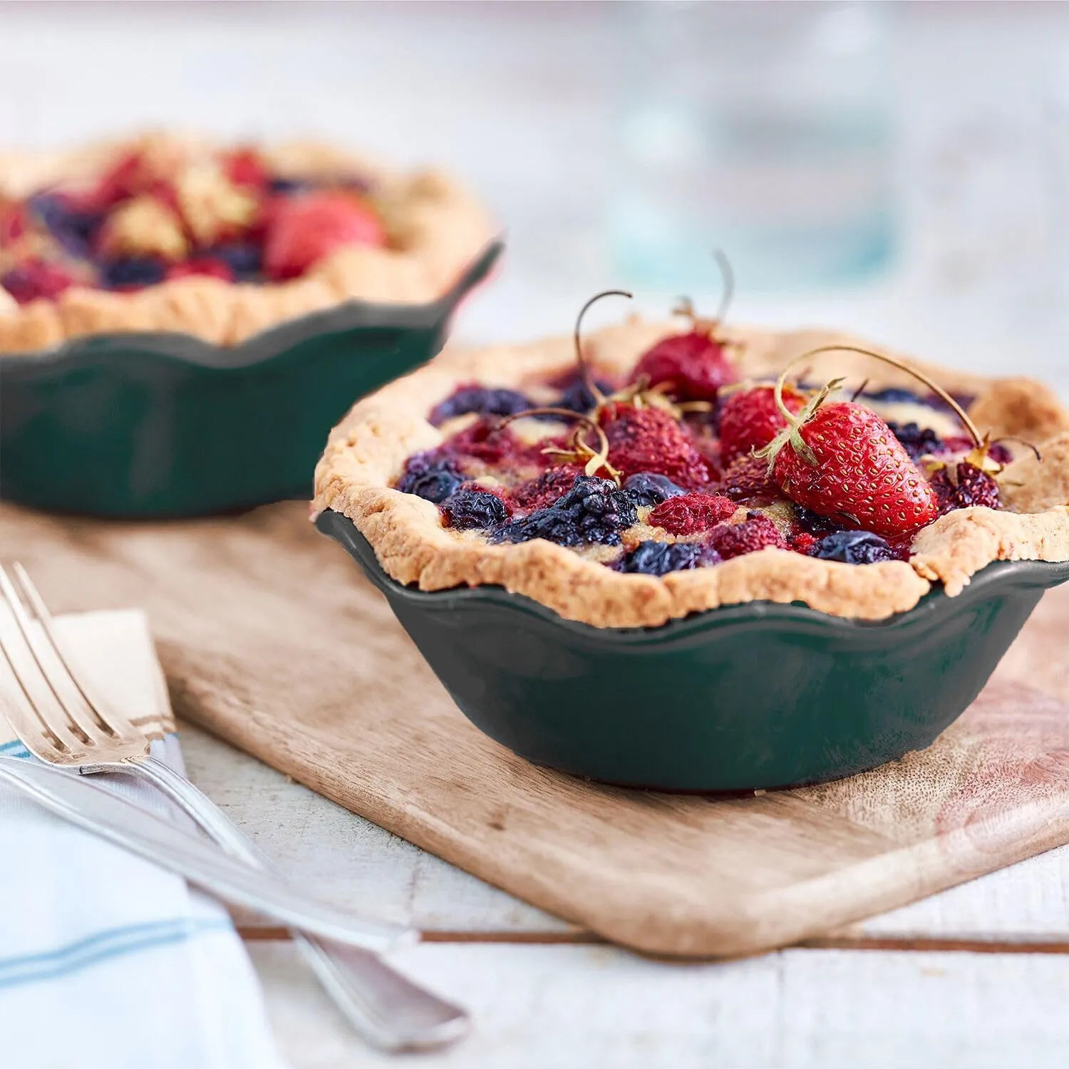 Emile Henry Modern Classics Mini Pie Dish (Set of 2)| Evergreen