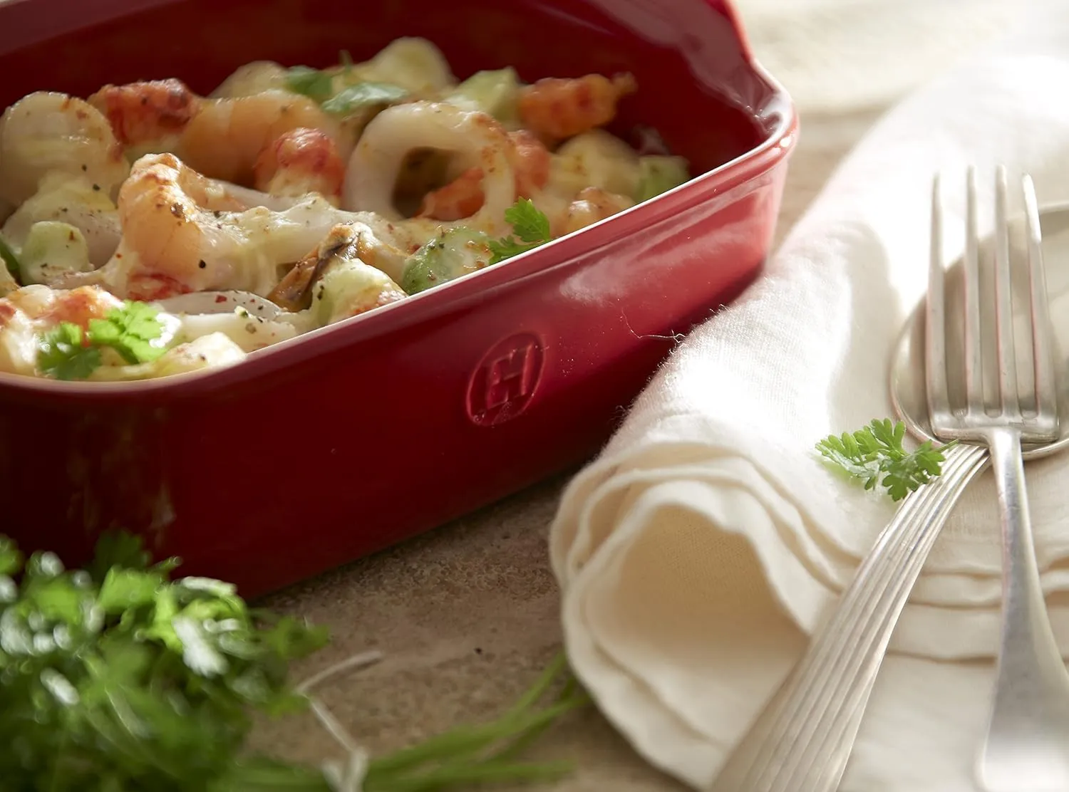 Emile Henry The Right Dish Individual RECT. Baking Dish 8.7 x 5.5|Clay