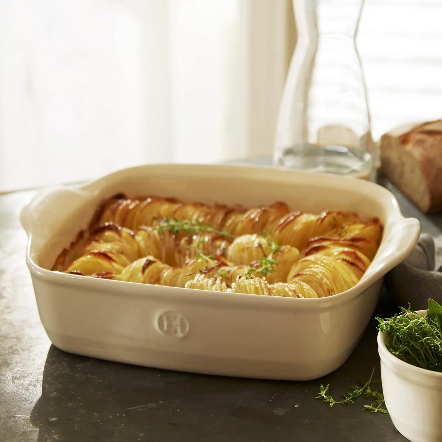 Emile Henry The Right Dish Square Baking Dish 11 x 9 x 3|Clay