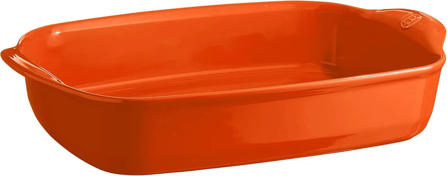 Emile Henry Ultime 16.5" x 10.6", Tuscany Rectangular Baking Dish, 16.75" x 11" x 3.25"