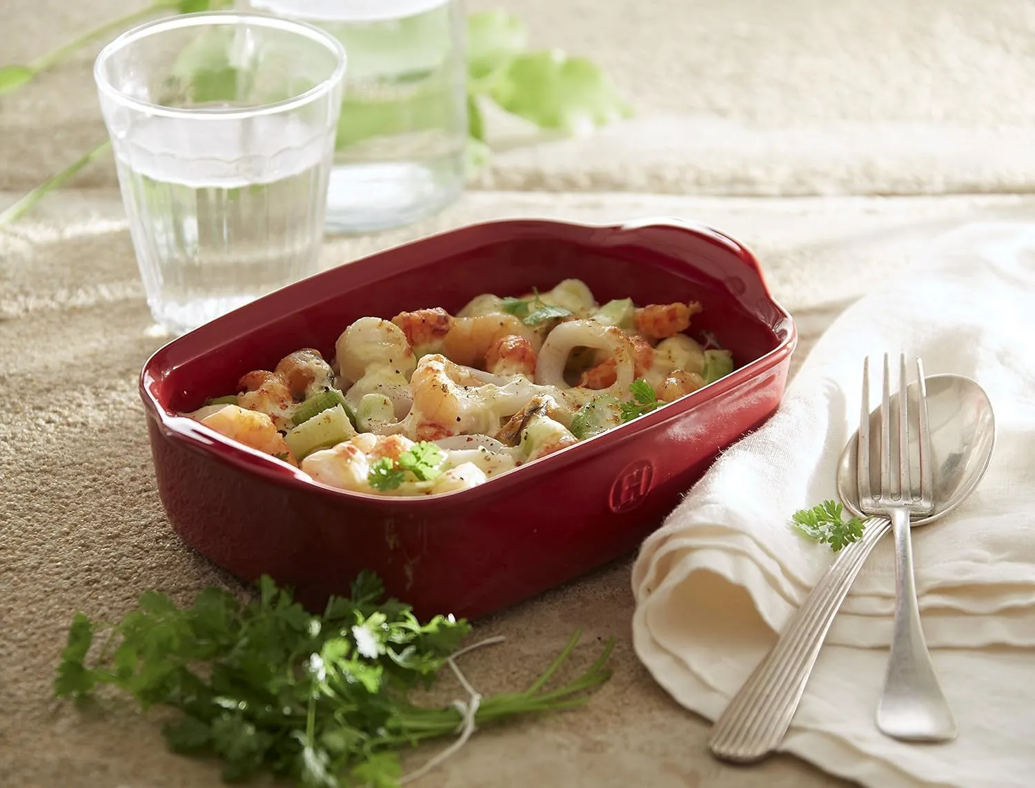 Emile Henry Ultime Collection 8.7" x 5.5" Rectangular Baking Dish | Burgundy