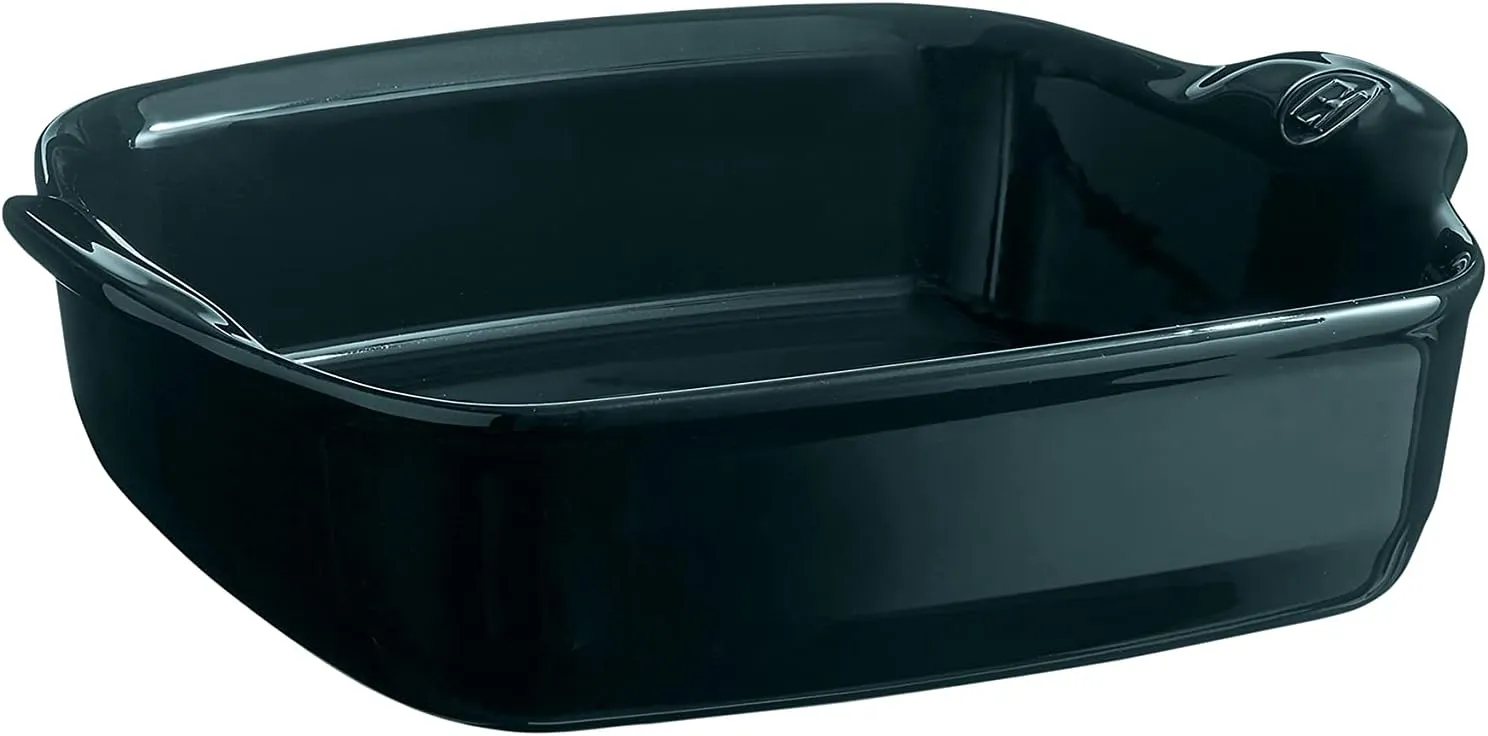 Emile Henry Ultime Square Ceramic, Ocean Oven Dish, 11 x 9.1 x 3in