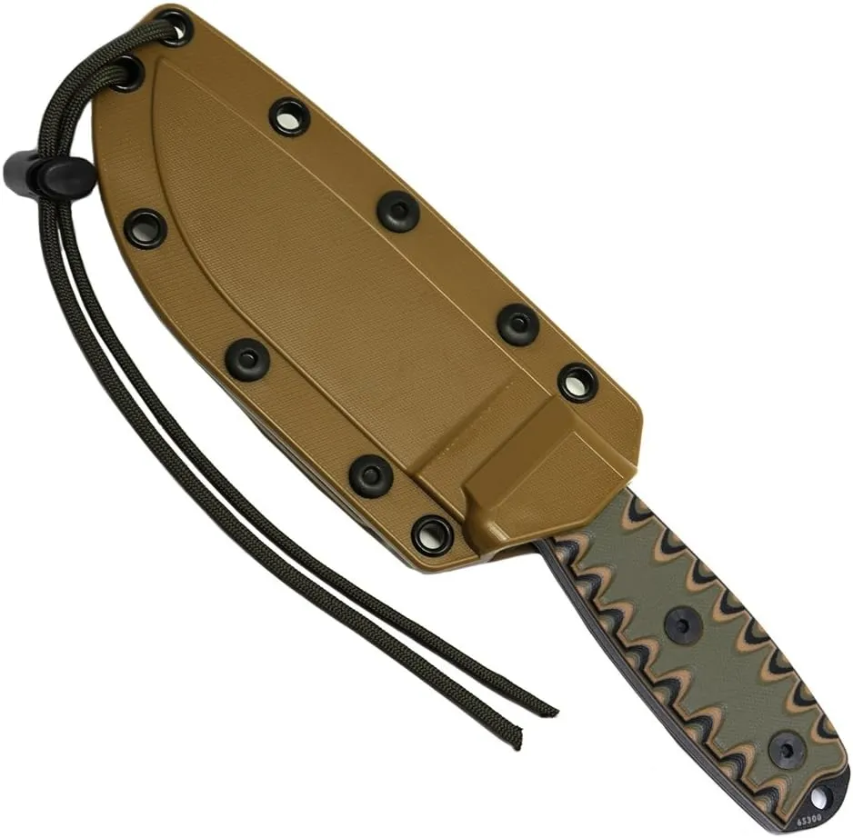 ESEE 4P Survival Fixed Blade Knife, OEM Sawtooth Handle Design