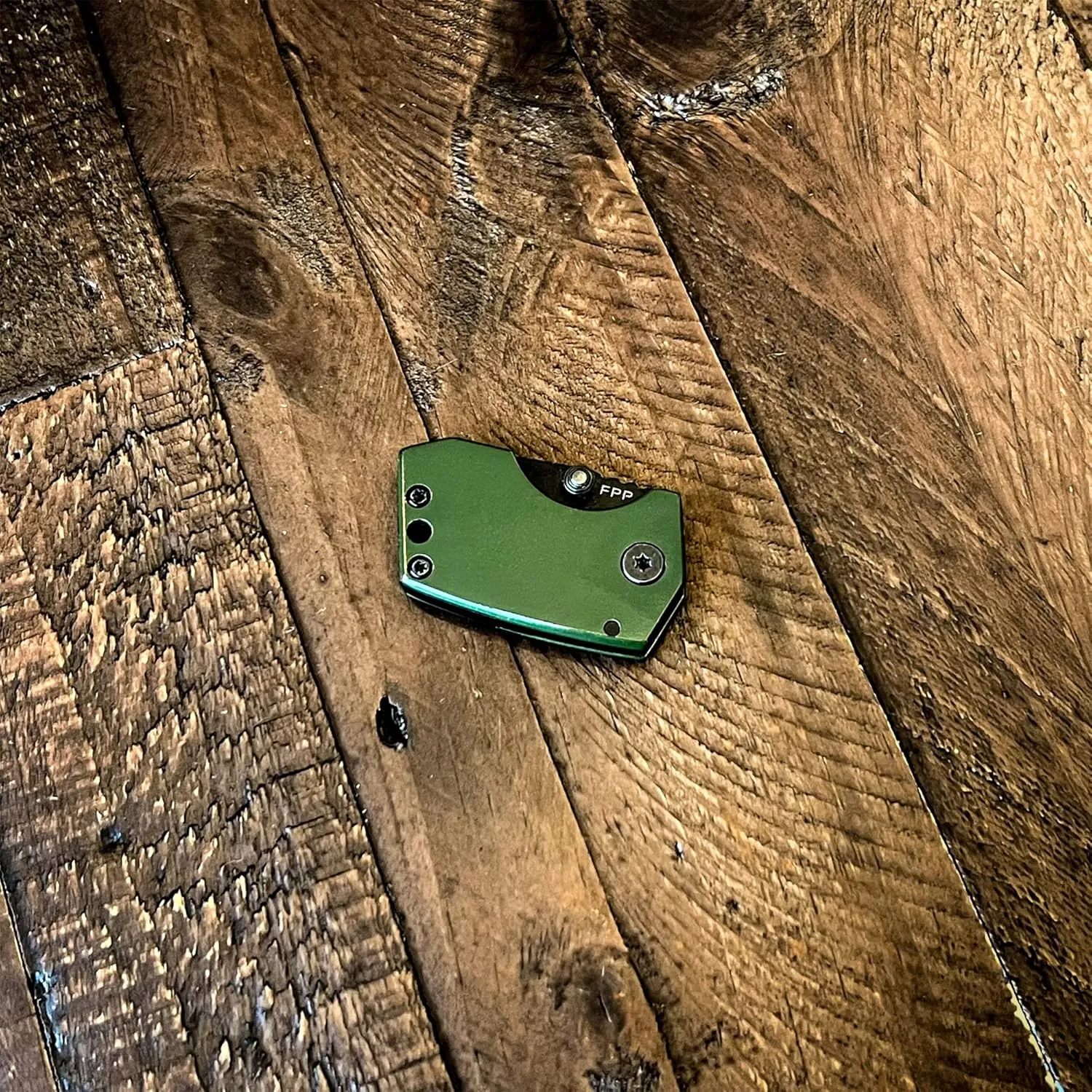FAT PP Pocket Knife - 5th pocket EDC folding knife (Green)
