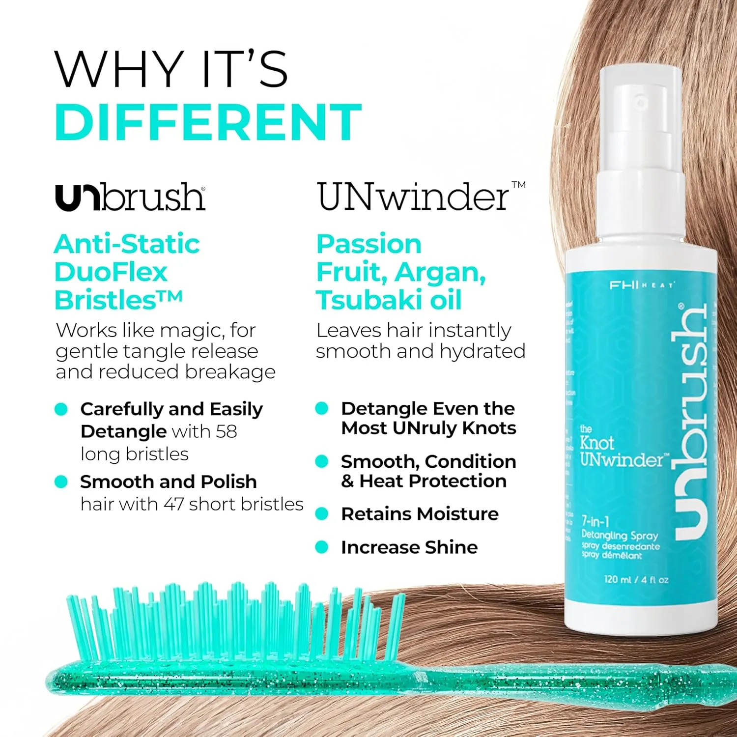 FHI Heat UNbrush and UNwinder Spray