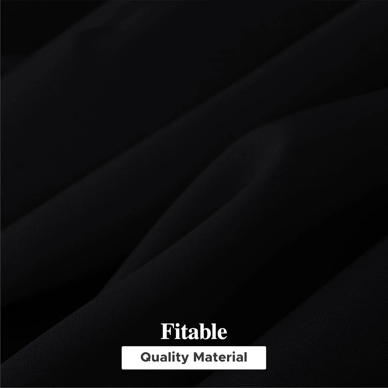 Fitable 6 Pack Black Rectangle Table Clothes - 70 x 120 Inch - Wrinkle and Stain Resistant Fabric Tablecloths, Washable Polyester Table Covers for Wedding, Party, Banquet, Formal Events