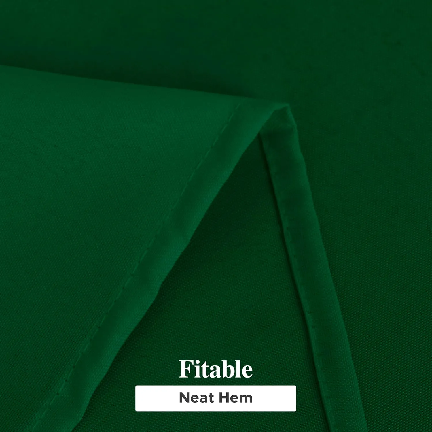 Fitable 6 Pack Hunter Green Rectangle Table Clothes - 70 x 120 Inch - Wrinkle and Stain Resistant Fabric Tablecloths, Washable Polyester Table Covers for Wedding, Party, Banquet, Formal Events
