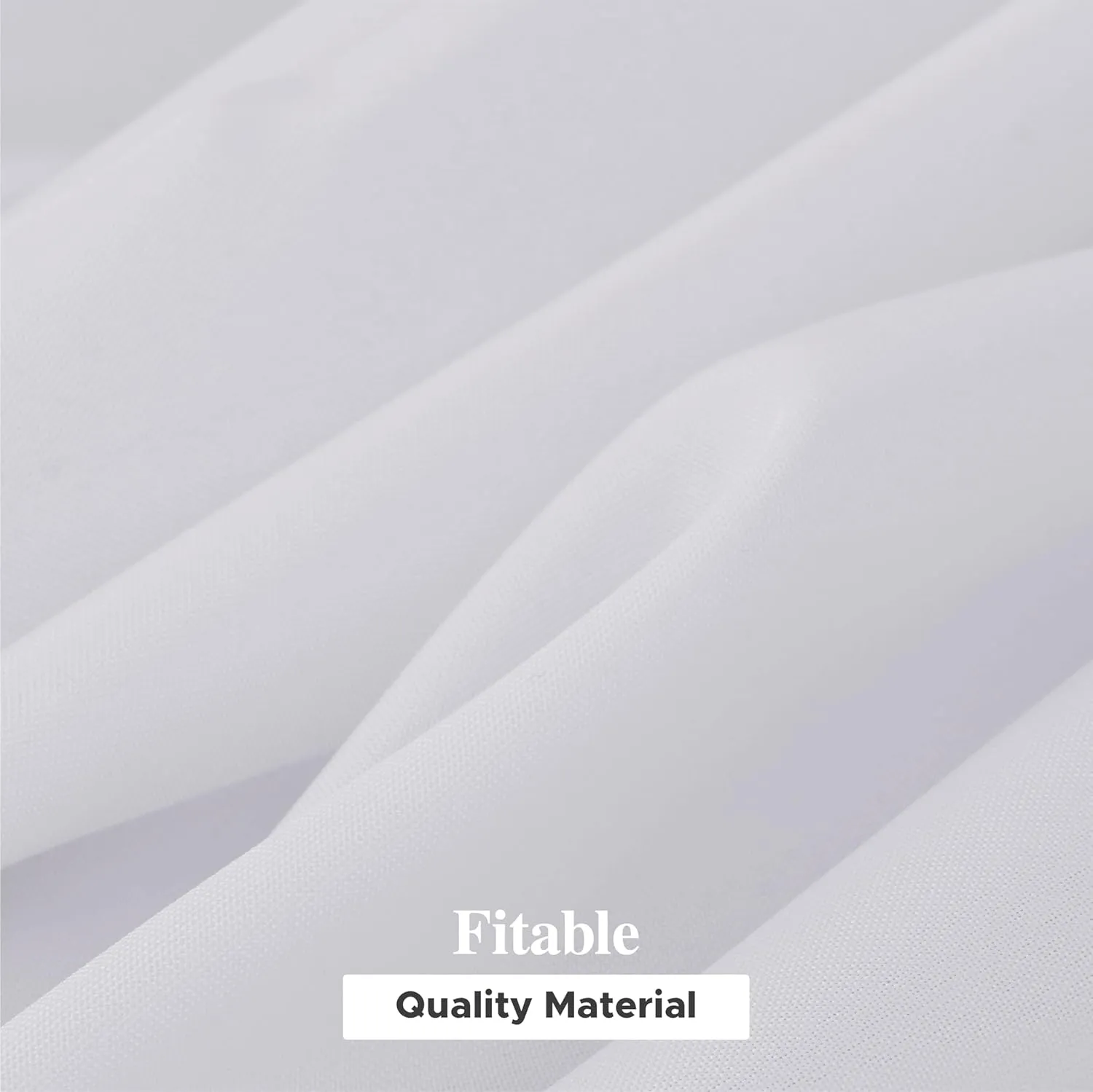 Fitable 6 Pack White Rectangle Table Clothes - 70 x 120 Inch - Wrinkle and Stain Resistant Fabric Tablecloths, Washable Polyester Table Covers for Wedding, Party, Banquet, Formal Events