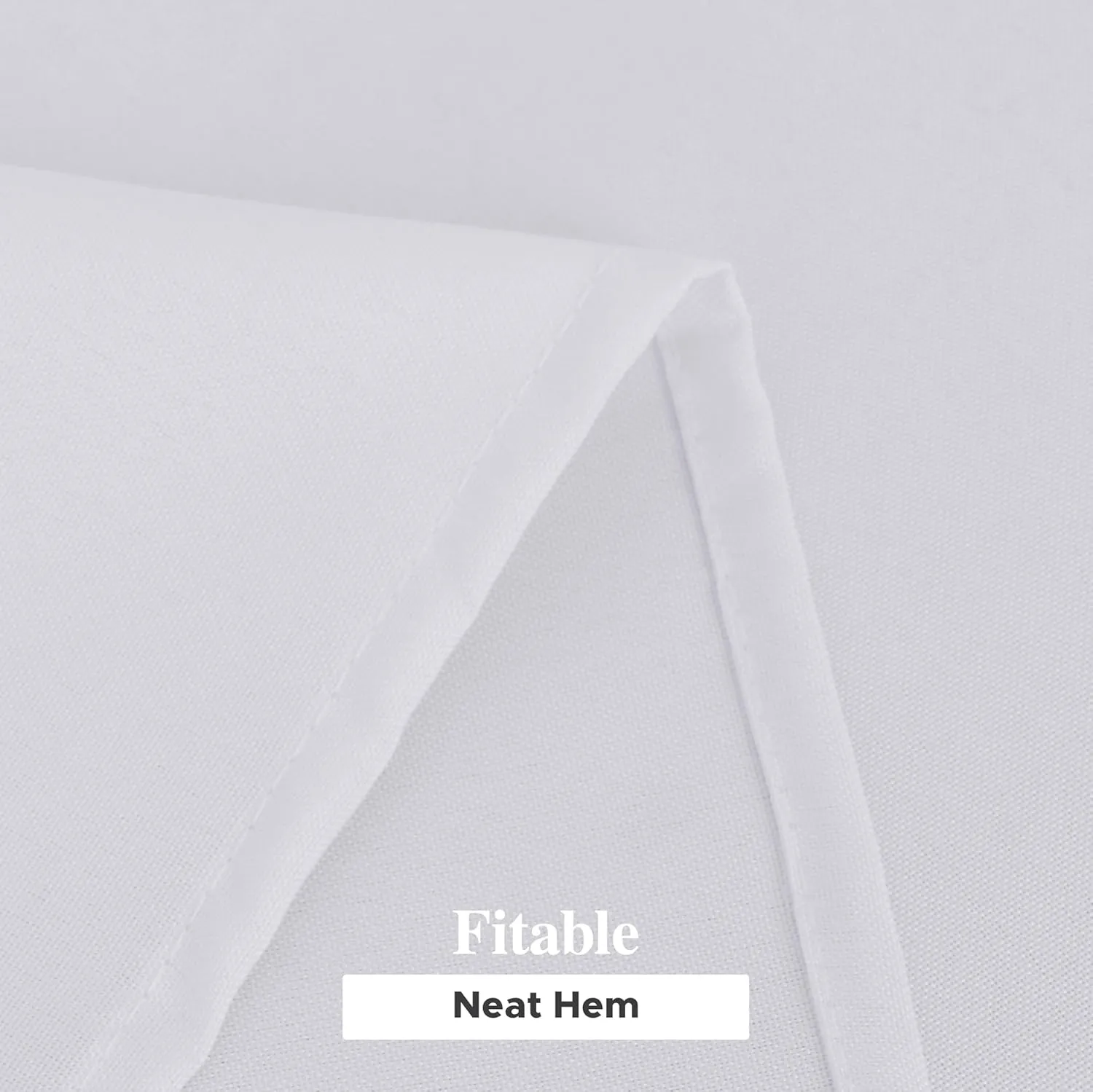 Fitable 6 Pack White Rectangle Table Clothes - 70 x 120 Inch - Wrinkle and Stain Resistant Fabric Tablecloths, Washable Polyester Table Covers for Wedding, Party, Banquet, Formal Events
