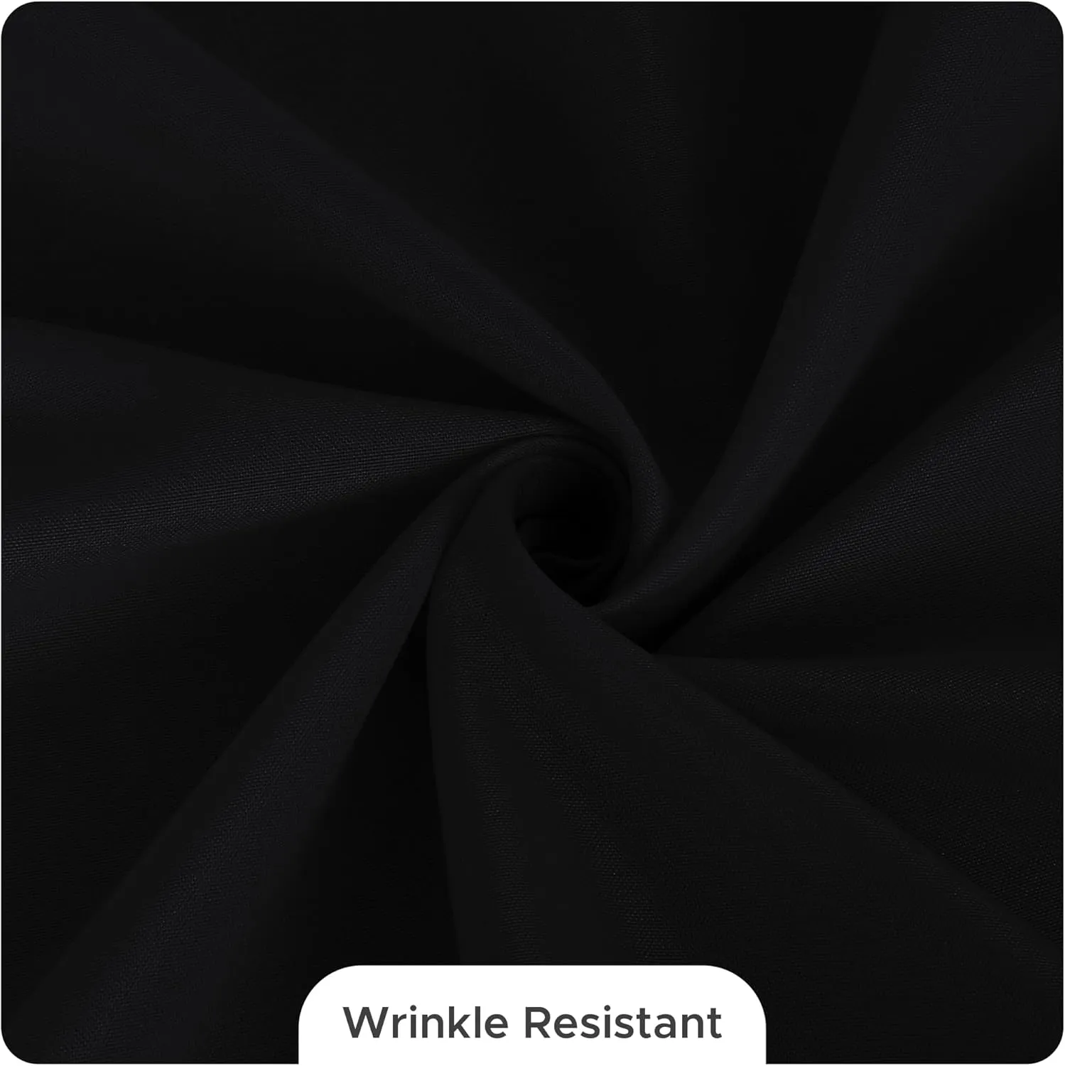 Fitable 8 Pack Table Cloth Rectangle Table: Stain and Wrinkle Resistant Tablecloth Rectangular, Washable Polyester Table Cover for Wedding Party Dining Banquet Event Catering(Black, 70x120 Inch)