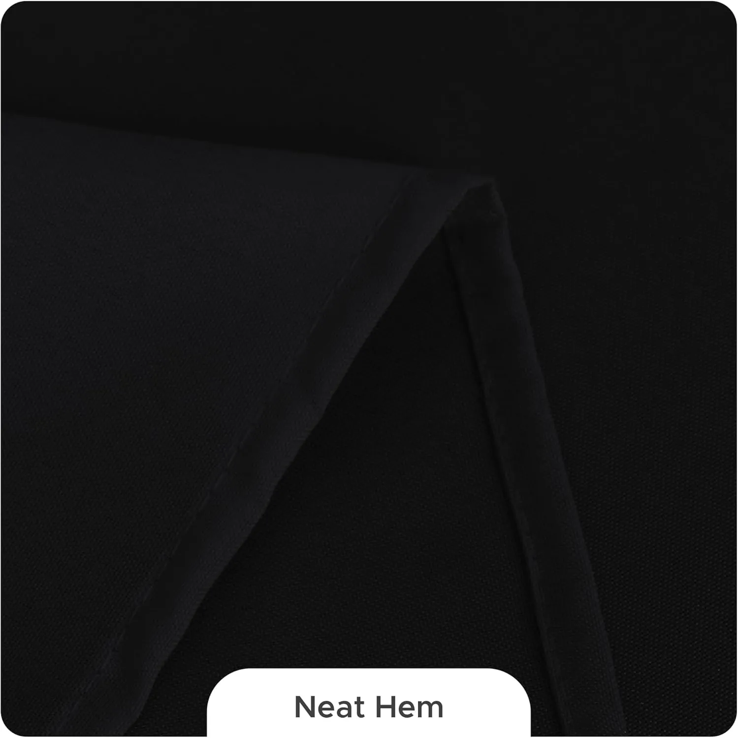 Fitable 8 Pack Table Cloth Rectangle Table: Stain and Wrinkle Resistant Tablecloth Rectangular, Washable Polyester Table Cover for Wedding Party Dining Banquet Event Catering(Black, 70x120 Inch)