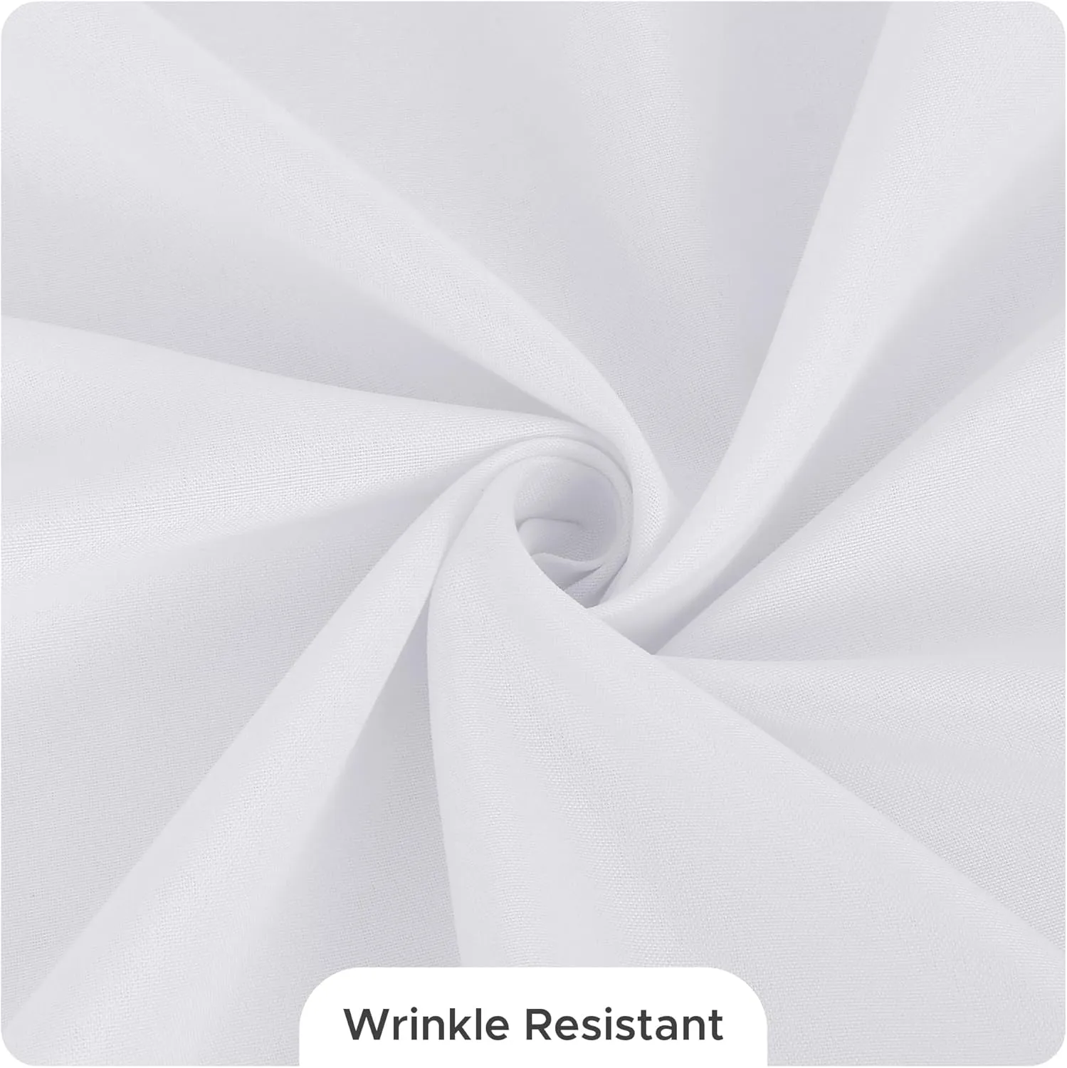 Fitable 8 Pack Table Cloth Rectangle Table: Stain and Wrinkle Resistant Tablecloth Rectangular, Washable Polyester Table Cover for Wedding Party Dining Banquet Event Catering(White, 70x120 Inch)