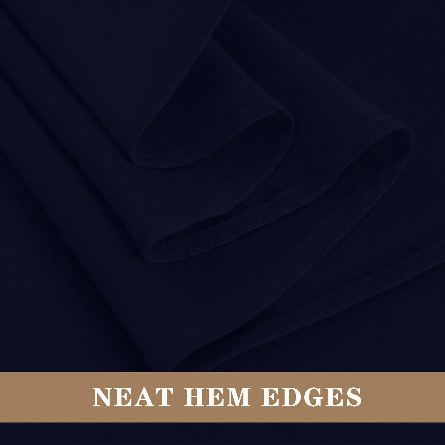 Fitable Navy Tablecloths for 6-8 Foot Tables, 6 Pack - 70 x 120 Inches - Reusable and Washable Table Clothes, Polyester Fabric Table Covers for Wedding, Party, Banquet