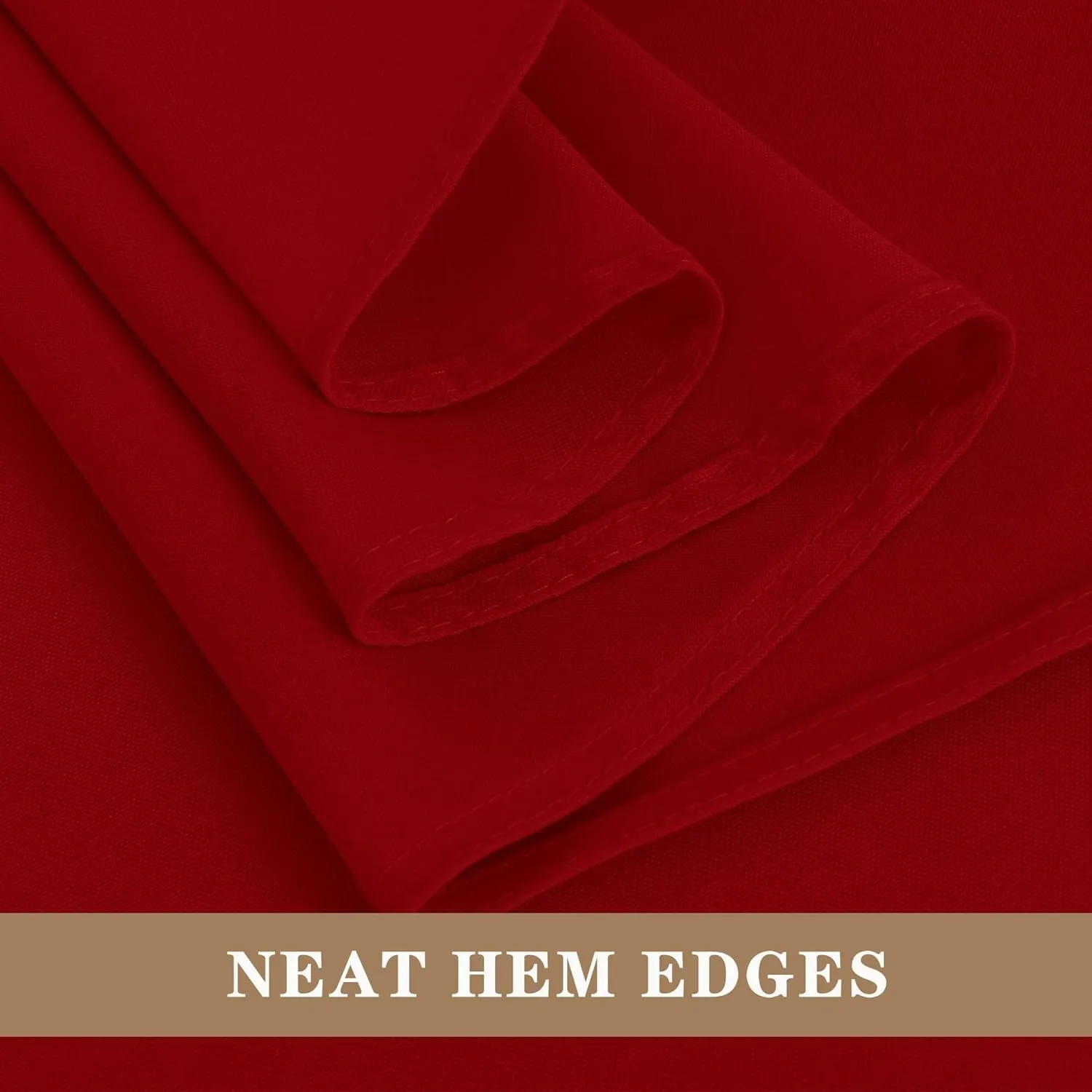 Fitable Red Tablecloths for Rectangle Tables, 6 Pack - 70 x 120 Inches - Reusable and Washable Table Clothes for 6-8 Ft Tables, Polyester Fabric Table Covers for Wedding, Party, Banquet