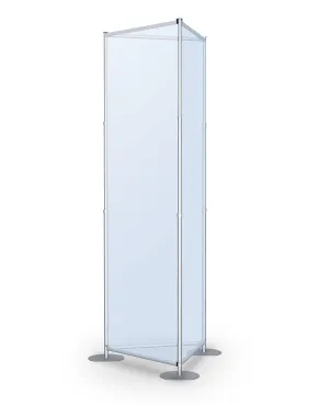 Fixed Width Tri Tower | 24 Inch Silver