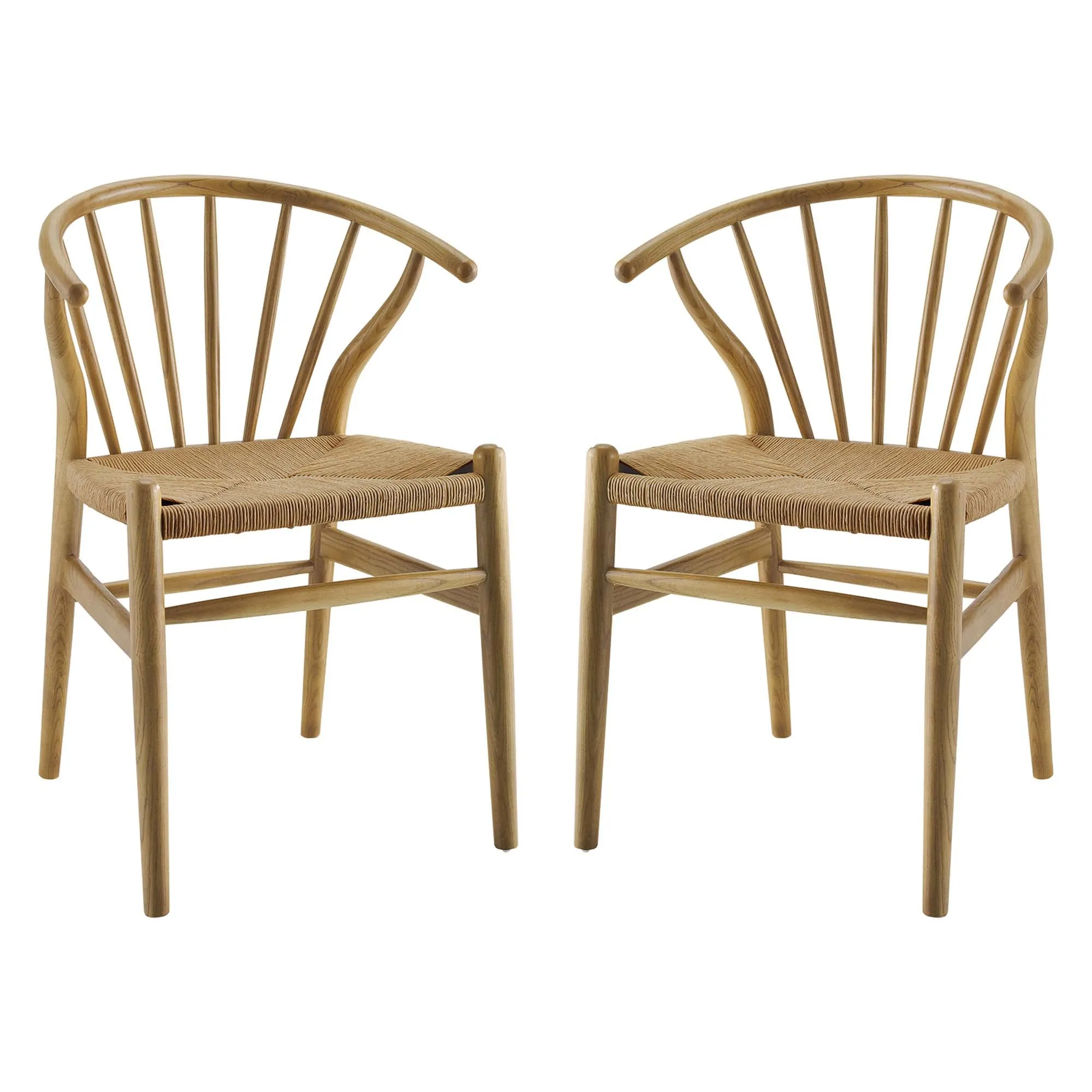 Flourish Spindle Wood Dining Side Chair Set of 2