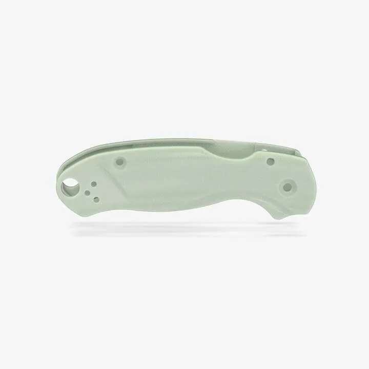 Flytanium G-10 Lotus Scales Compatible with Spyderco Para 3 EDC Folding Pocket Knife - FLY-1023NJ (Natural Jade)
