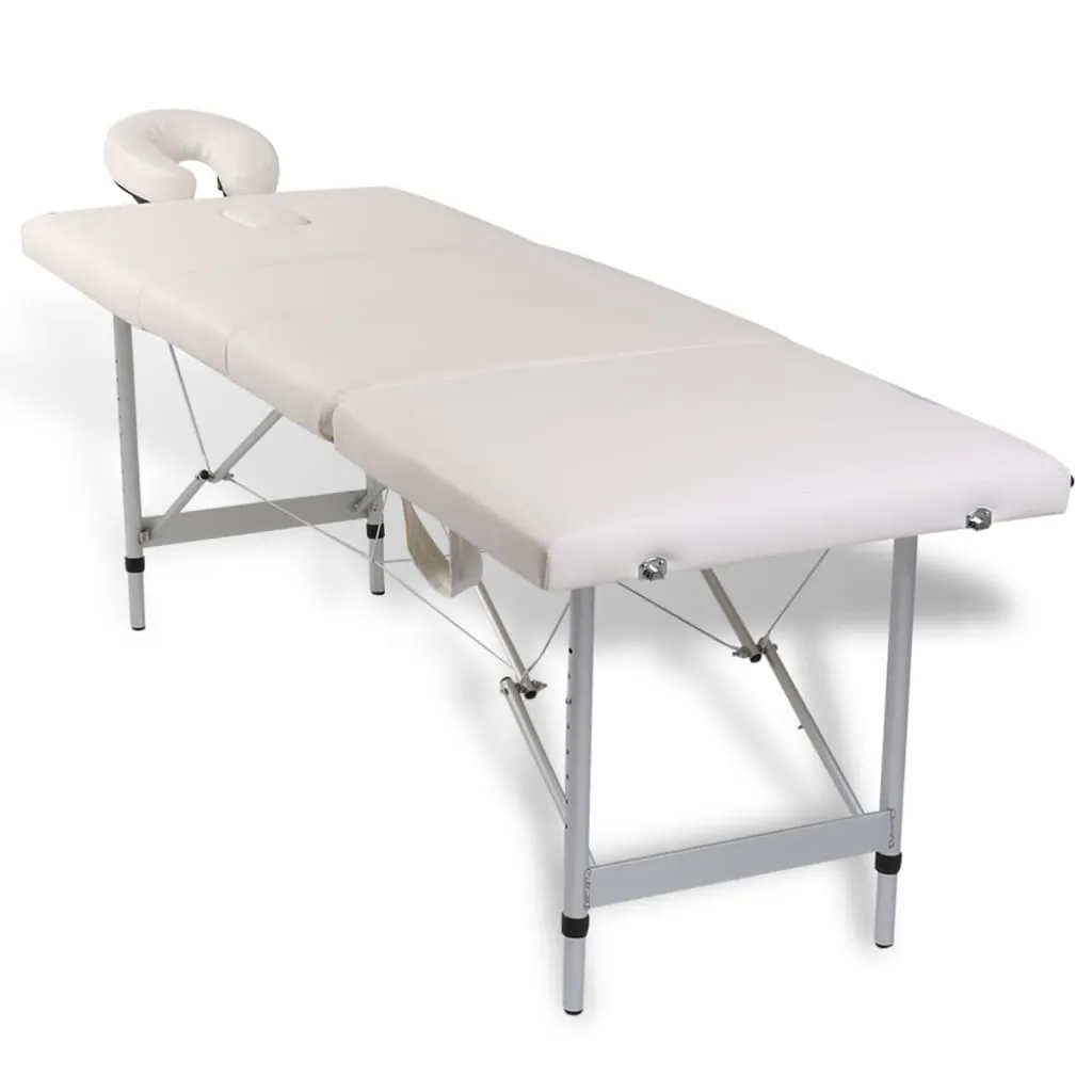 Foldable Massage Table Bed Beauty Table 4 Zones with Aluminum Frame