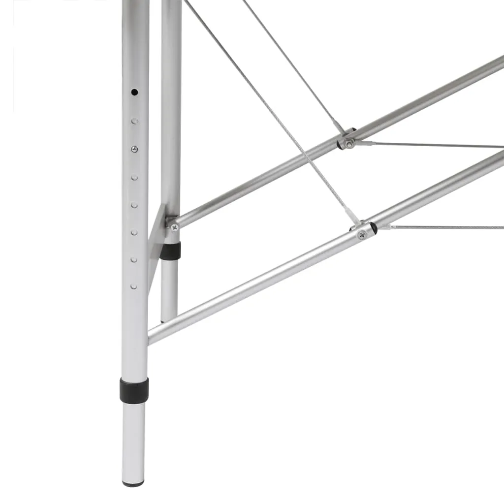 Foldable Massage Table Bed Beauty Table 4 Zones with Aluminum Frame