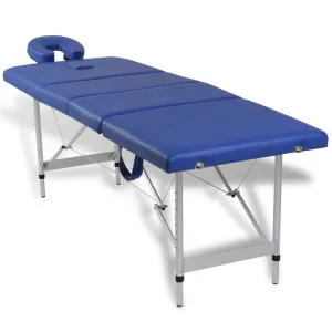 Foldable Massage Table Bed Beauty Table 4 Zones with Aluminum Frame