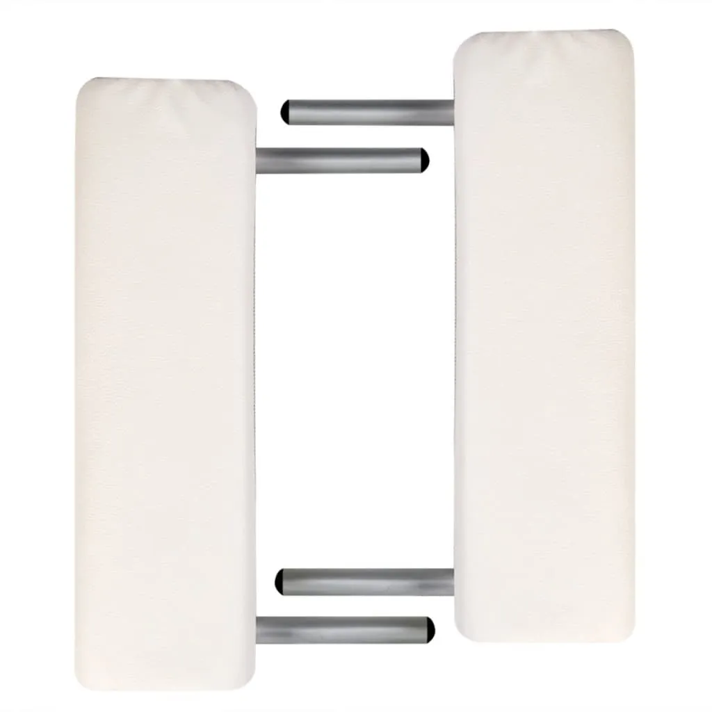 Foldable Massage Table Bed for Spa Salon 2 Zones with Aluminum Frame