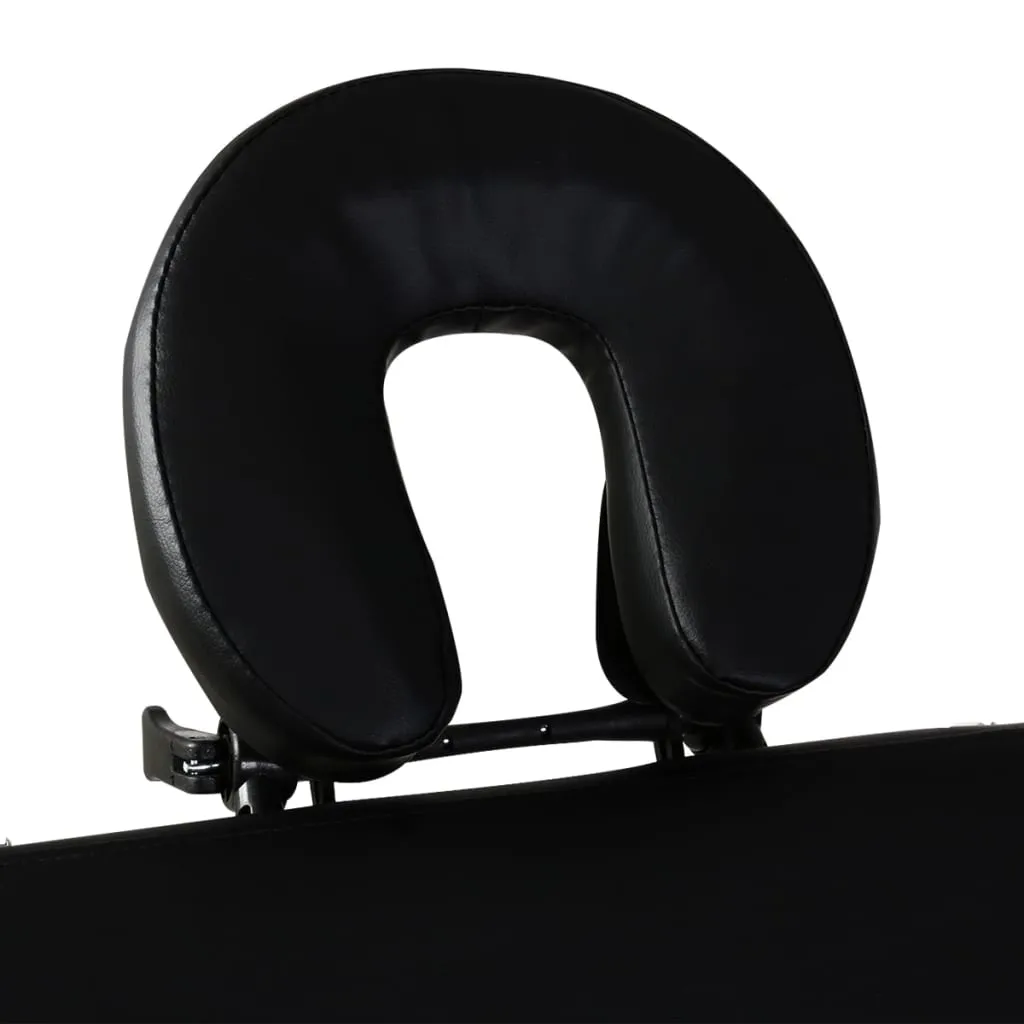 Foldable Massage Table Bed for Spa Salon 2 Zones with Aluminum Frame