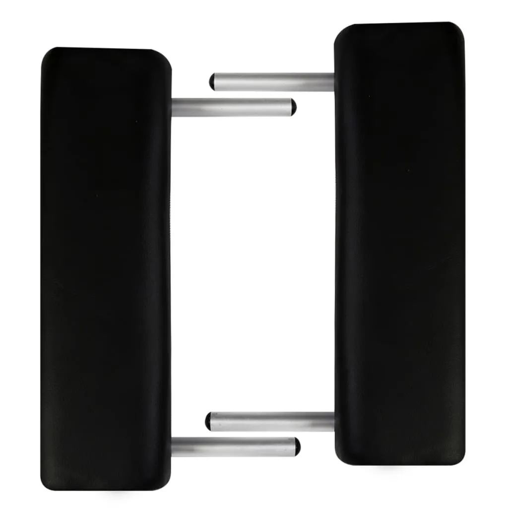 Foldable Massage Table Bed for Spa Salon 2 Zones with Aluminum Frame