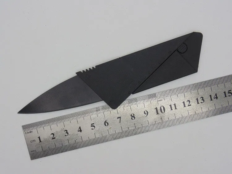Folding Credit Card Knife Stainless Steel Blade