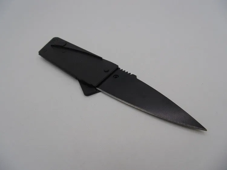 Folding Credit Card Knife Stainless Steel Blade