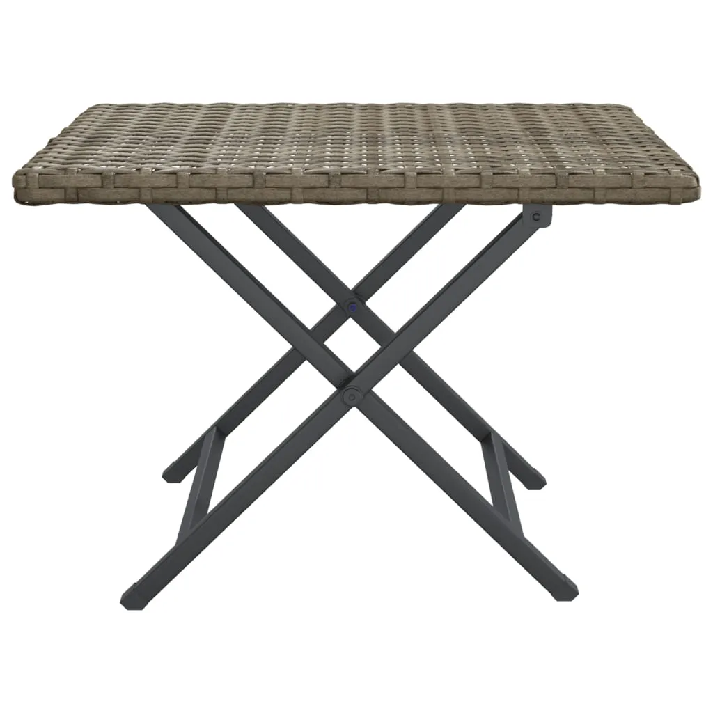 Folding Table Outdoor Patio Furniture Foldable Picnic Table Poly Rattan