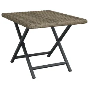 Folding Table Outdoor Patio Furniture Foldable Picnic Table Poly Rattan