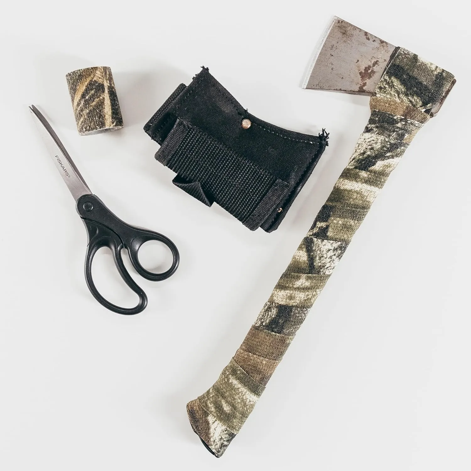 GEAR AID Camo Form Self-Cling and Reusable Fabric Camouflage Wrap, Adds Grip and Shield Hands from Hot or Cold Surfaces to Protect You and Your Equipment, Multicam, 2” x 144” Roll, 2 Pack