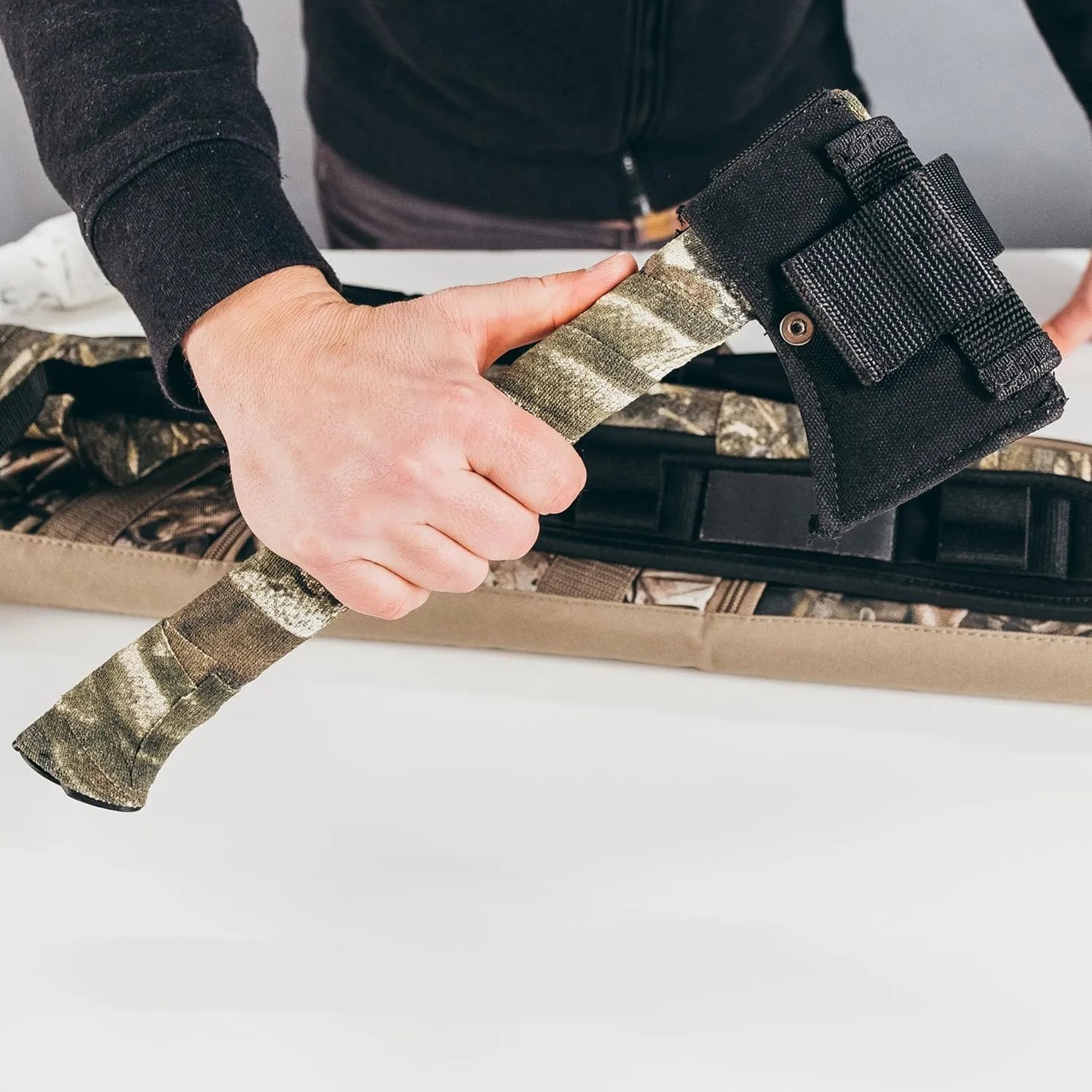 GEAR AID Camo Form Self-Cling and Reusable Fabric Camouflage Wrap, Adds Grip and Shield Hands from Hot or Cold Surfaces to Protect You and Your Equipment, Multicam, 2” x 144” Roll, 2 Pack