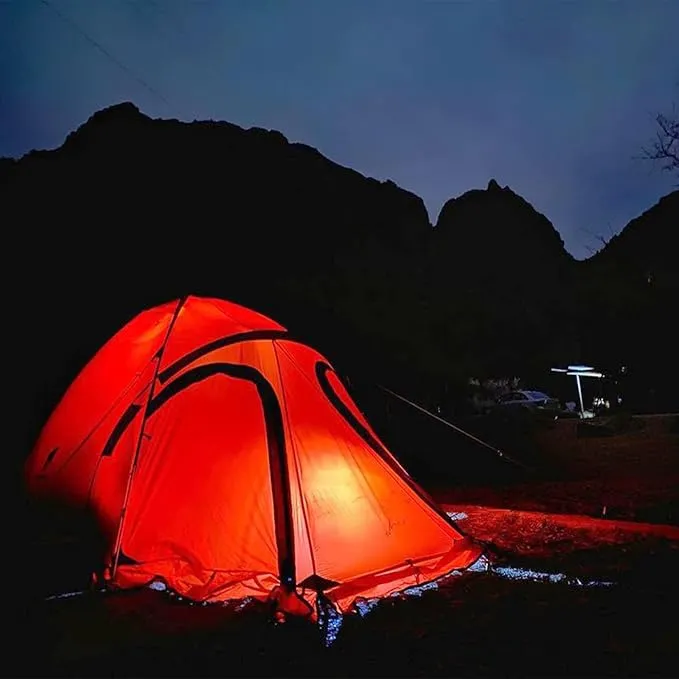 Geertop Portable 2 Person 4 Season Tent Waterproof Backpacking Tent Double Layer All Weather for Camping Hiking Travel Climbing Mountaineering - Easy Set Up