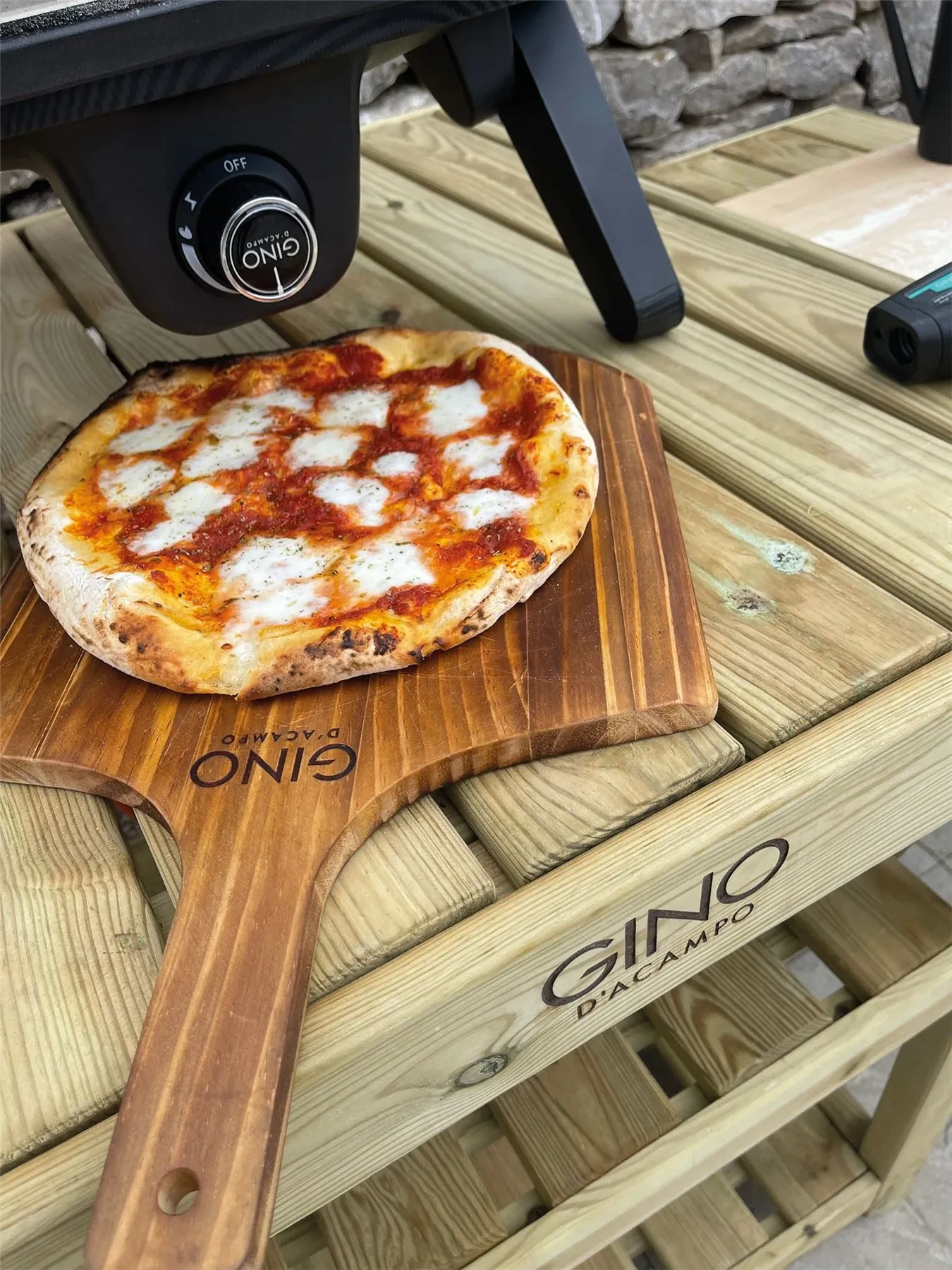 Gino Wooden Pizza Oven Table